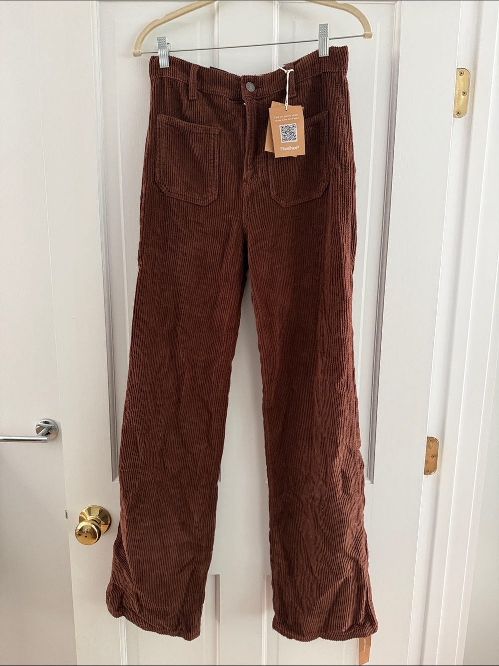 Reformation Brown Corduroy Wide-Leg Jeans